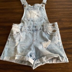 Jean short teenage girls romper